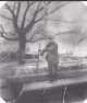 Walter Rutman (from Germany) on the locks of the Lehigh River, Catasauqua, Pennsylvania